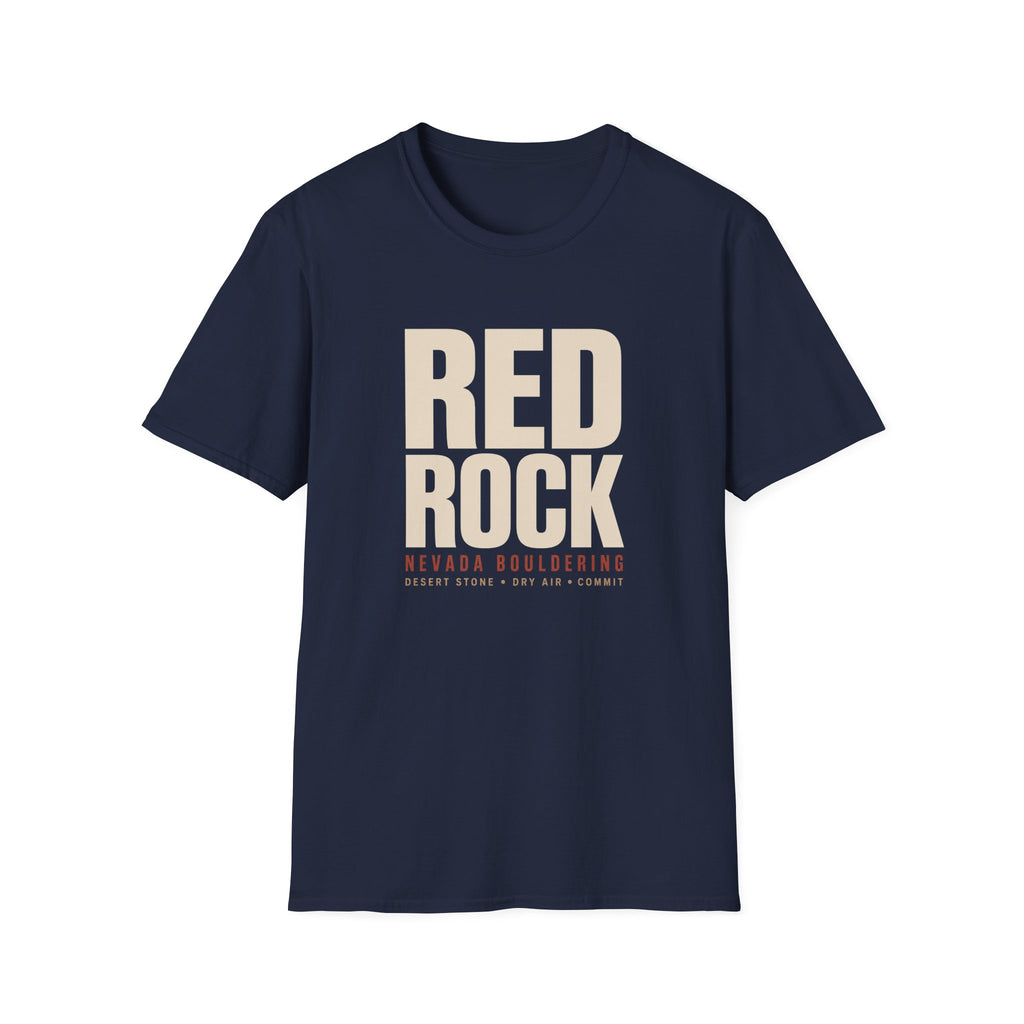 Red Rock Nevada Bouldering Type Only V2 T-Shirt