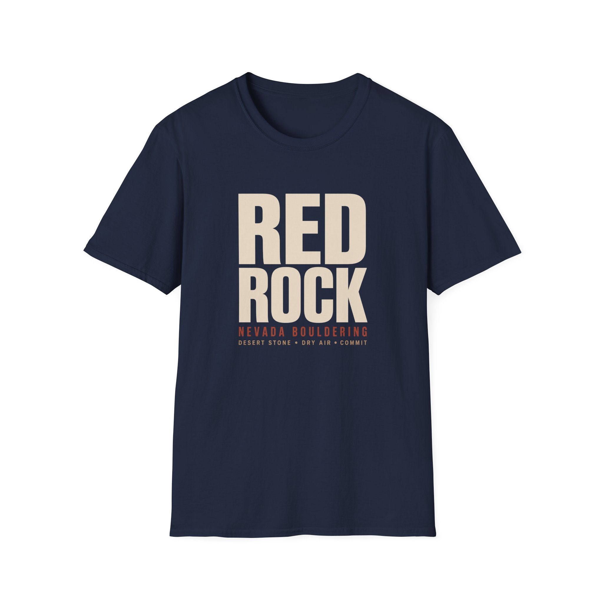 Red Rock Nevada Bouldering Type Only V2 T-Shirt