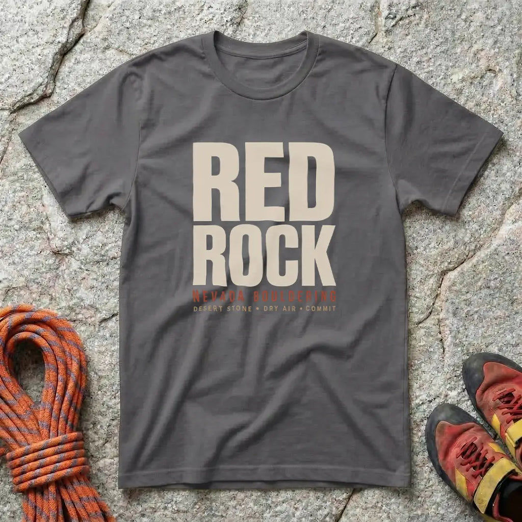 Red Rock Nevada Bouldering Type Only V2 T-Shirt