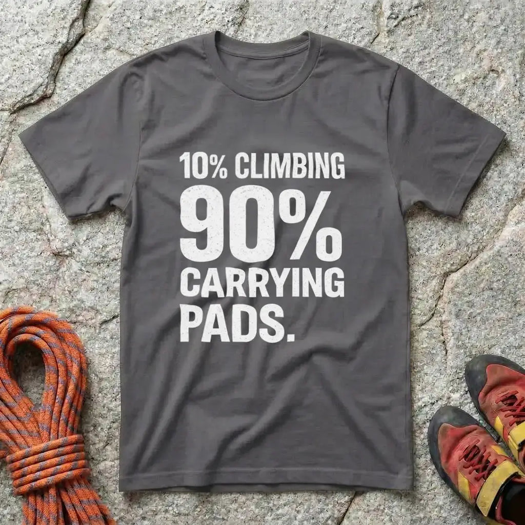 10% Climbing 90% Carrying Pads T-Shirt V2