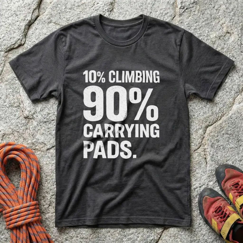 10% Climbing 90% Carrying Pads T-Shirt V2