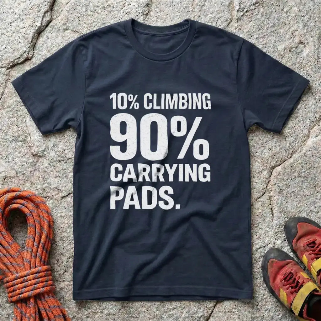 10% Climbing 90% Carrying Pads T-Shirt V2