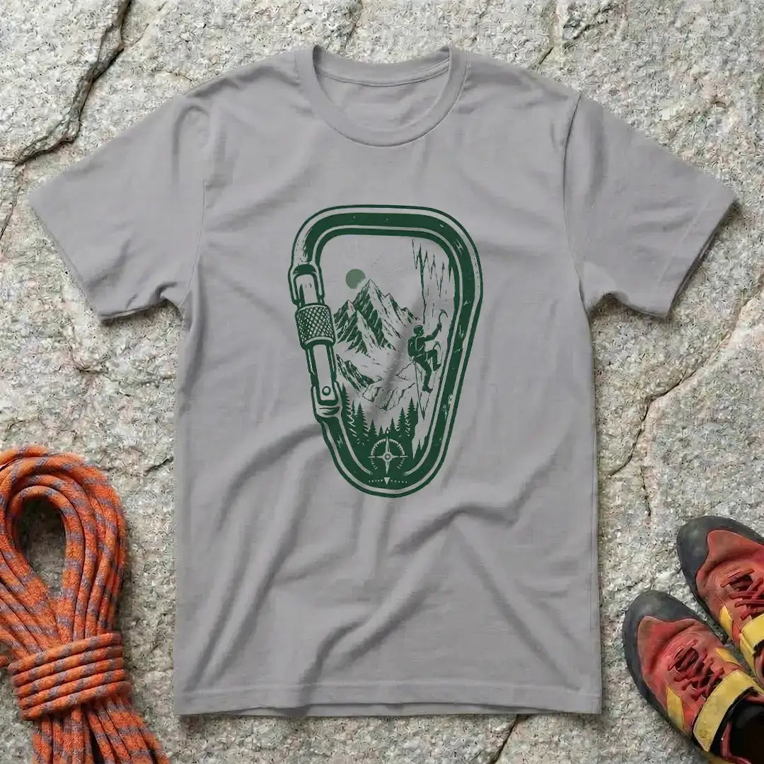 Carabiner Ice Climbing Scene T-Shirt