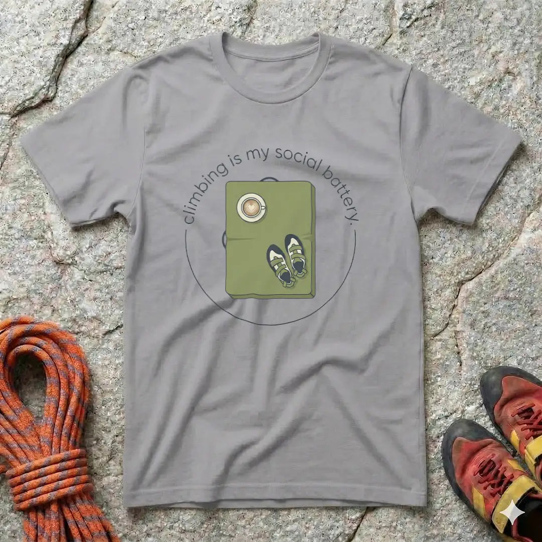Climbing Is My Social Battery T-Shirt