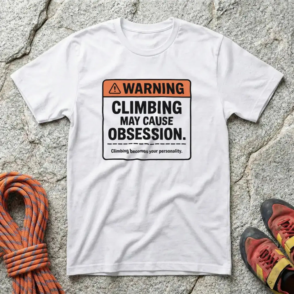 Warning: Climbing May Cause Obsession T-Shirt