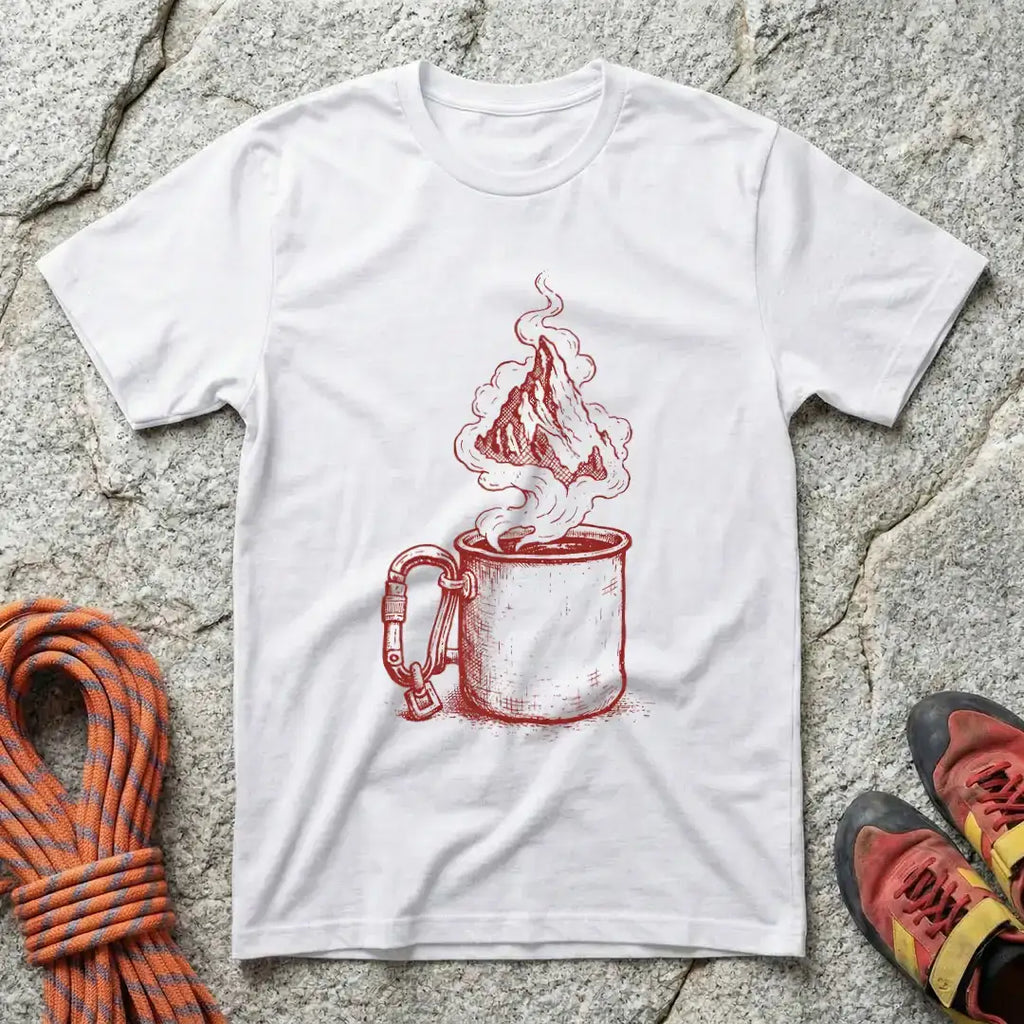 Climbing And Coffee T-Shirt