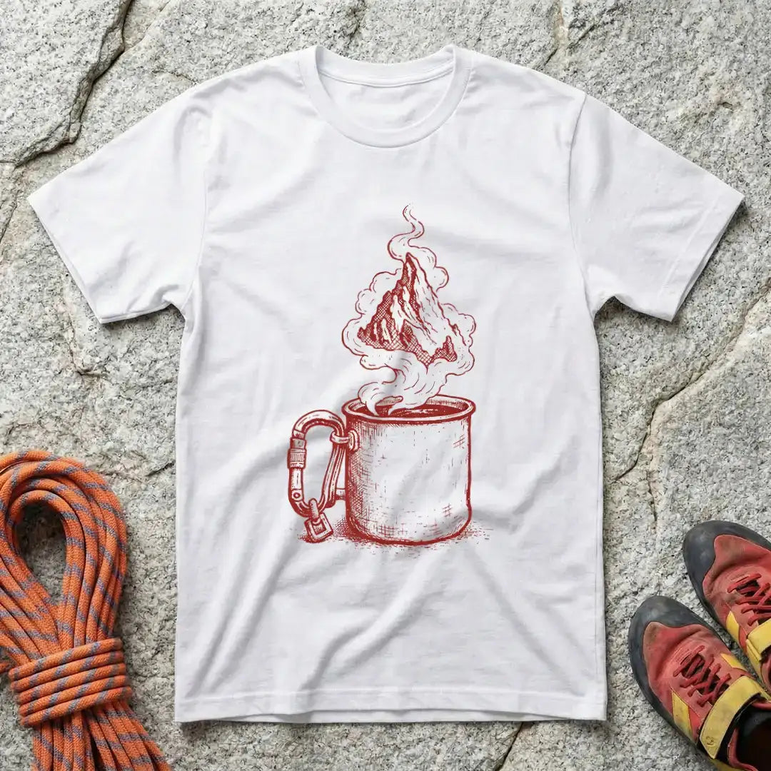Climbing And Coffee T-Shirt