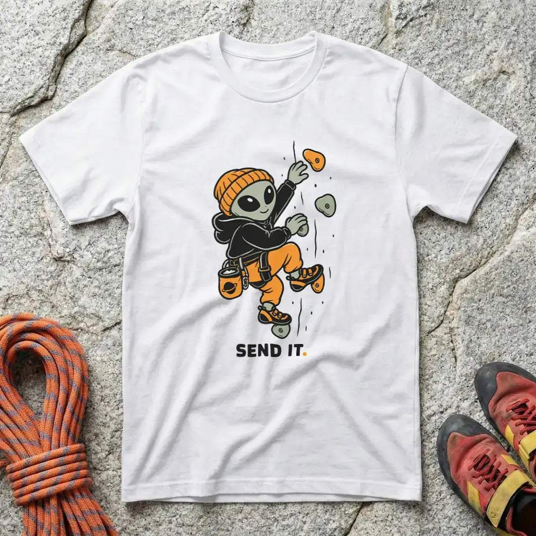 Send It Climbing Alien T-Shirt